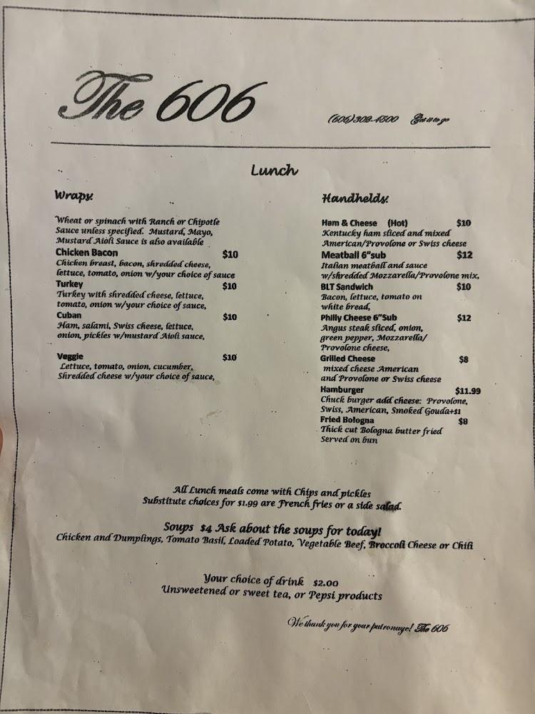 The 606 Menu image 4